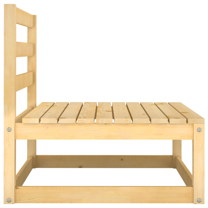 vidaXL Garden Middle Sofa Solid Pinewood