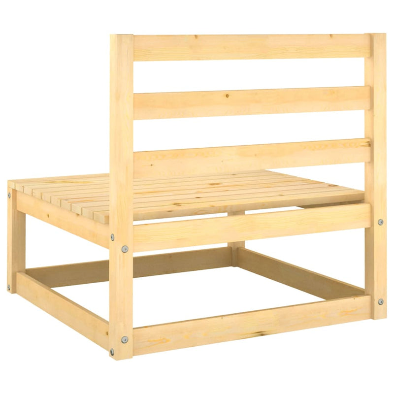 vidaXL Garden Middle Sofa Solid Pinewood