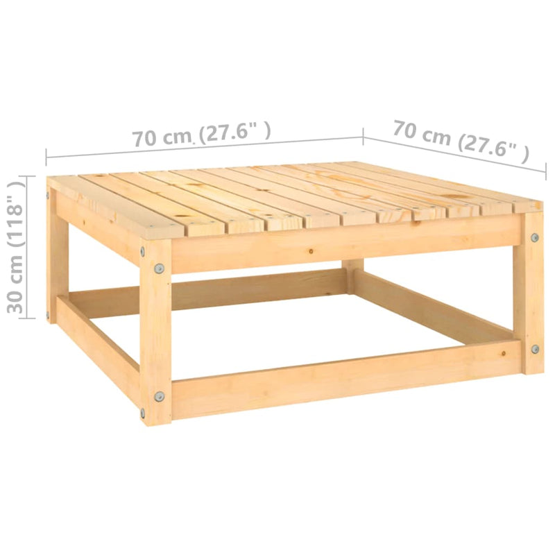 vidaXL 2 Piece Garden Lounge Set Solid Pinewood