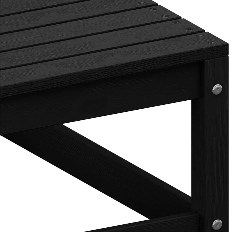 vidaXL Garden Corner Sofa with Anthracite Cushions Solid Pinewood