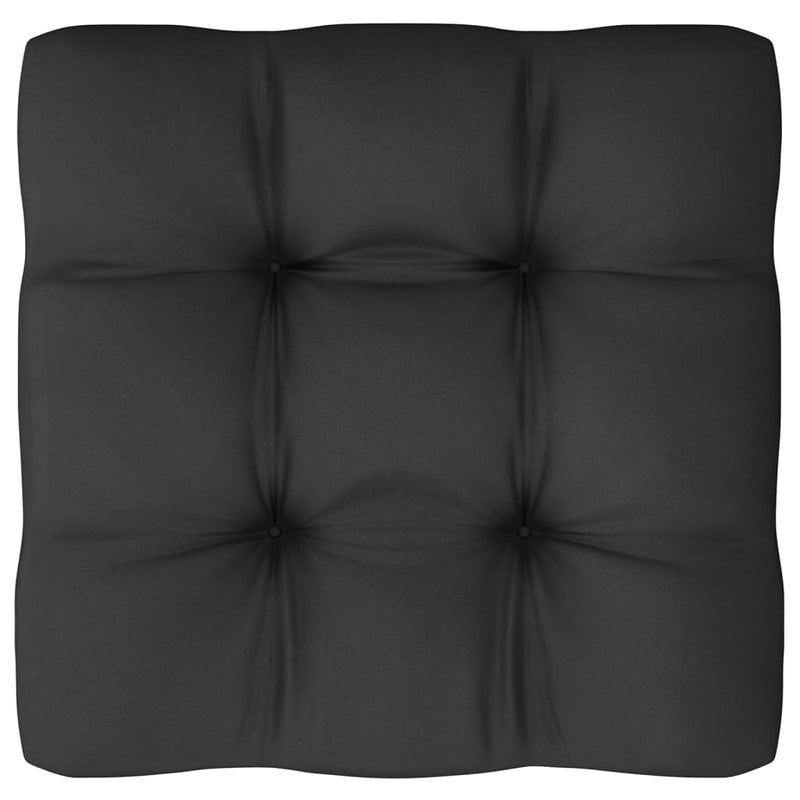 vidaXL Garden Corner Sofa with Anthracite Cushions Solid Pinewood