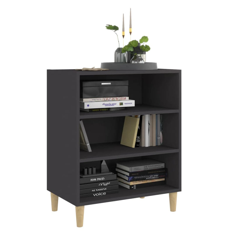 vidaXL Sideboard Grey 57x35x70 cm Engineered Wood