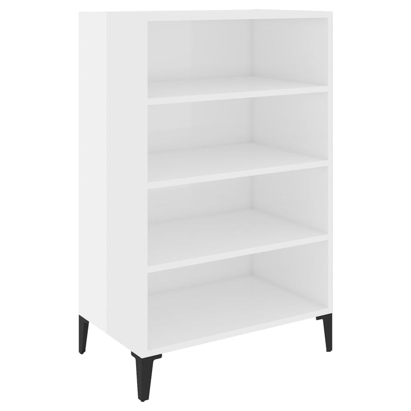 vidaXL Sideboard High Gloss White 57x35x90 cm Engineered Wood