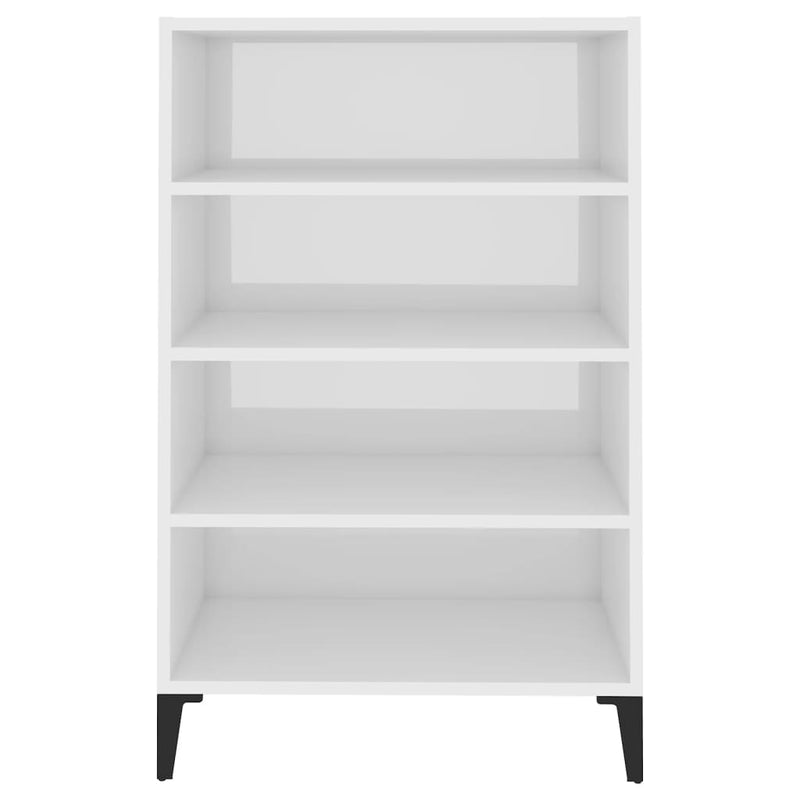 vidaXL Sideboard High Gloss White 57x35x90 cm Engineered Wood