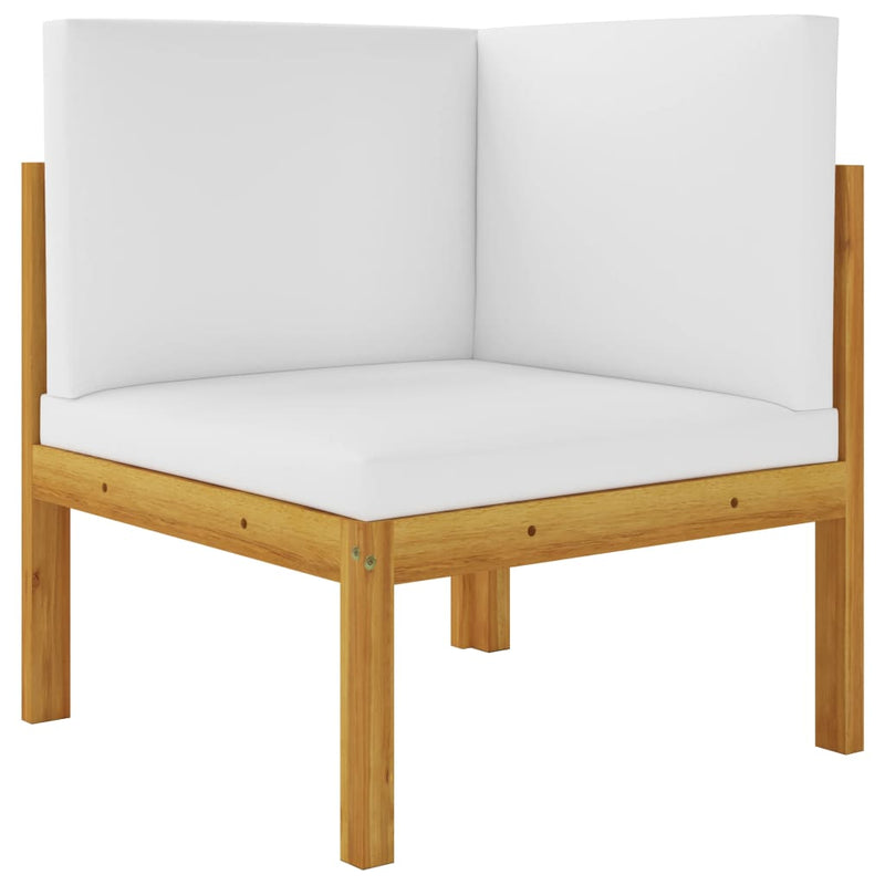 vidaXL 2-seater Garden Bench with Cushions Wood Acacia&Rope