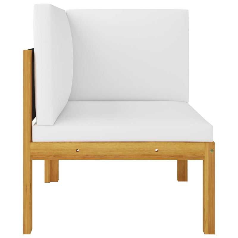 vidaXL 2-seater Garden Bench with Cushions Wood Acacia&Rope