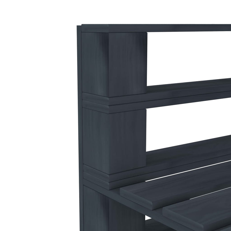 vidaXL 5 Piece Garden Pallet Lounge Set Wood Grey
