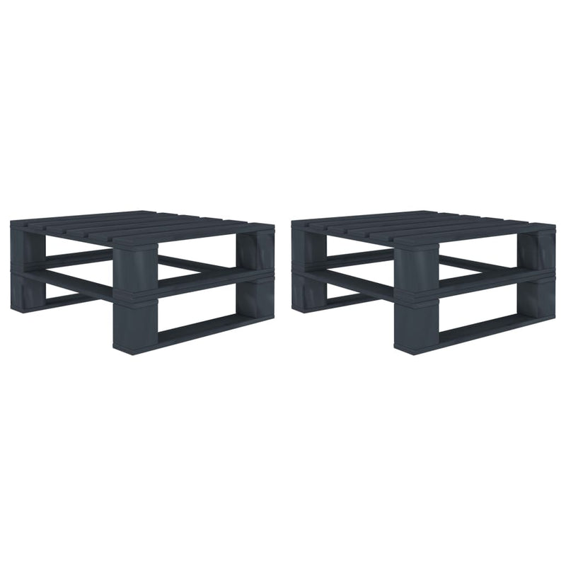 vidaXL 8 Piece Garden Pallet Lounge Set Wood Grey