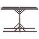 vidaXL 3 Piece Garden Dining Set Brown