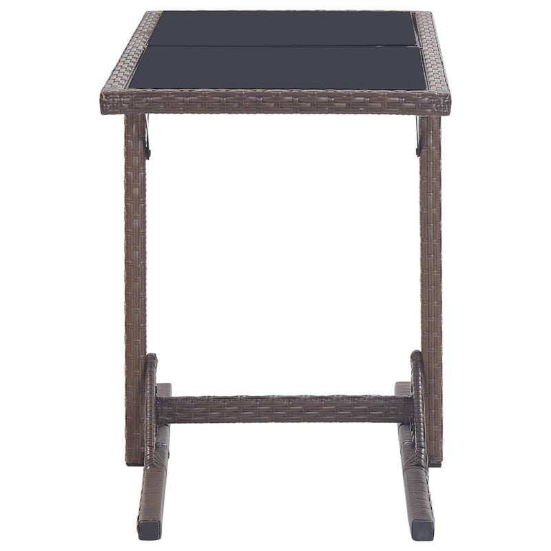 vidaXL 3 Piece Garden Dining Set Brown