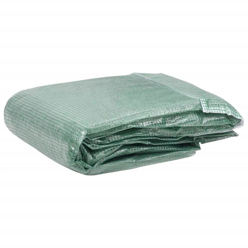 vidaXL Greenhouse Replacement Cover (32 m²) 400x800x200 cm Green