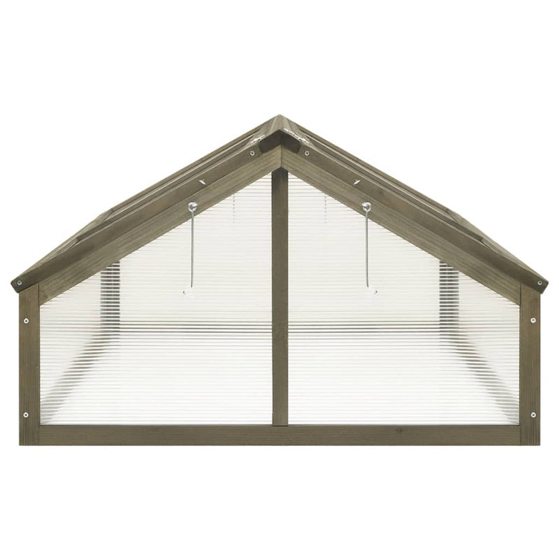 vidaXL Greenhouse Grey 114x80x50 cm Firwood