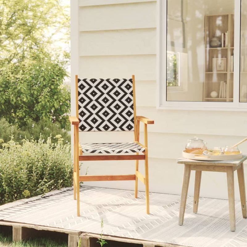 vidaXL Garden Chairs 2 pcs Solid Acacia Wood