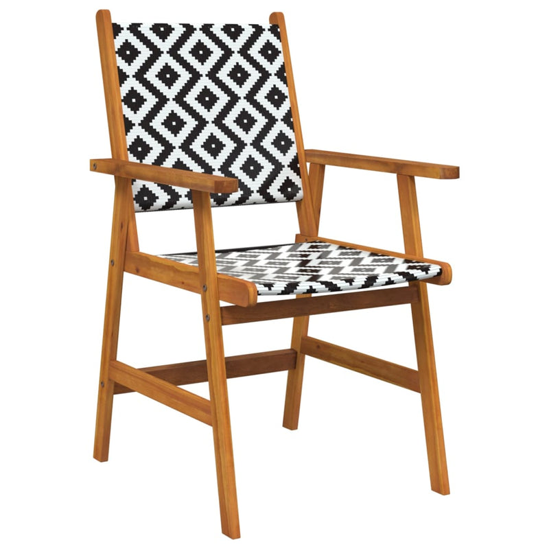 vidaXL Garden Chairs 2 pcs Solid Acacia Wood