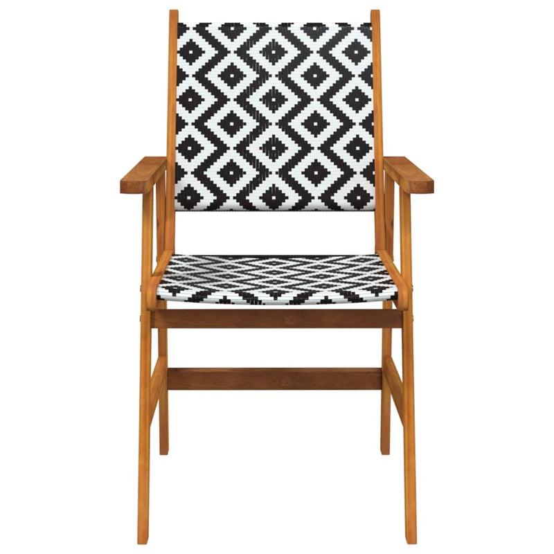vidaXL Garden Chairs 2 pcs Solid Acacia Wood