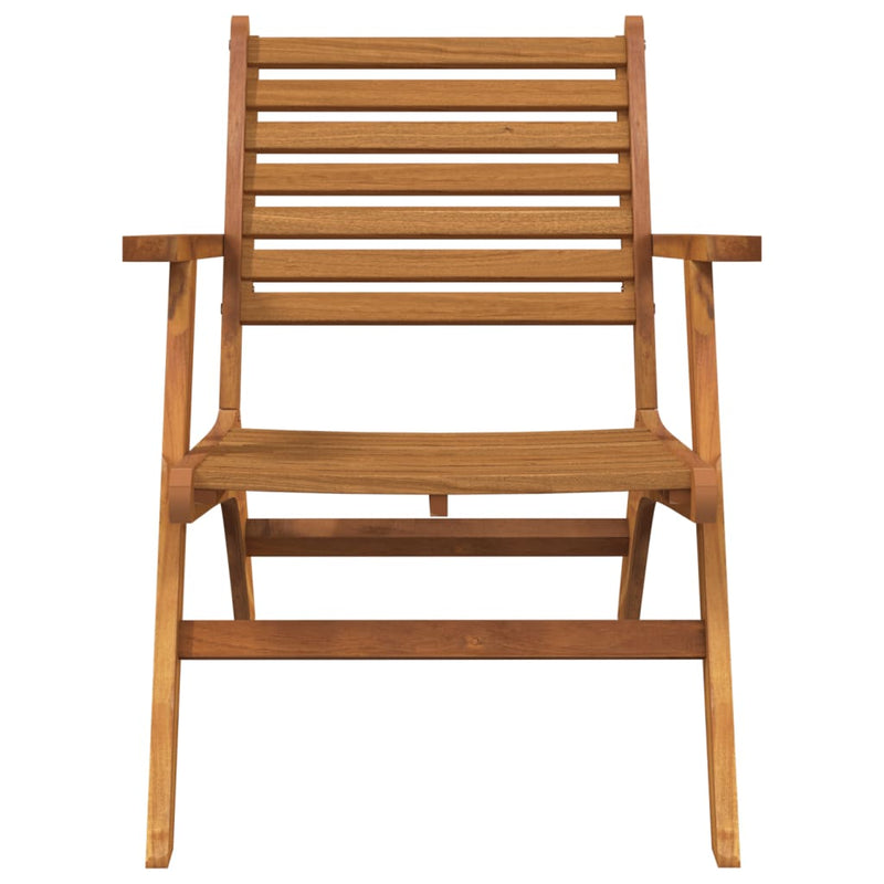 vidaXL Garden Chairs 2 pcs Solid Wood Acacia