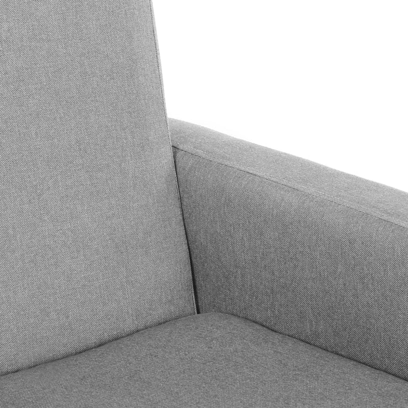 vidaXL Rocking Chair Light Grey Fabric