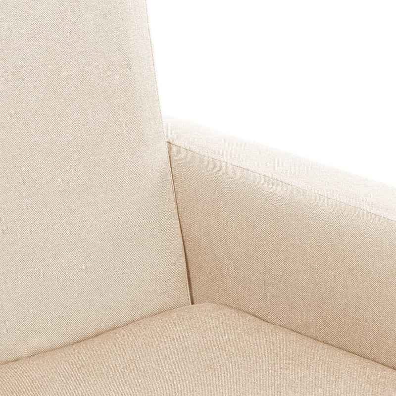 vidaXL Rocking Chair Cream Fabric