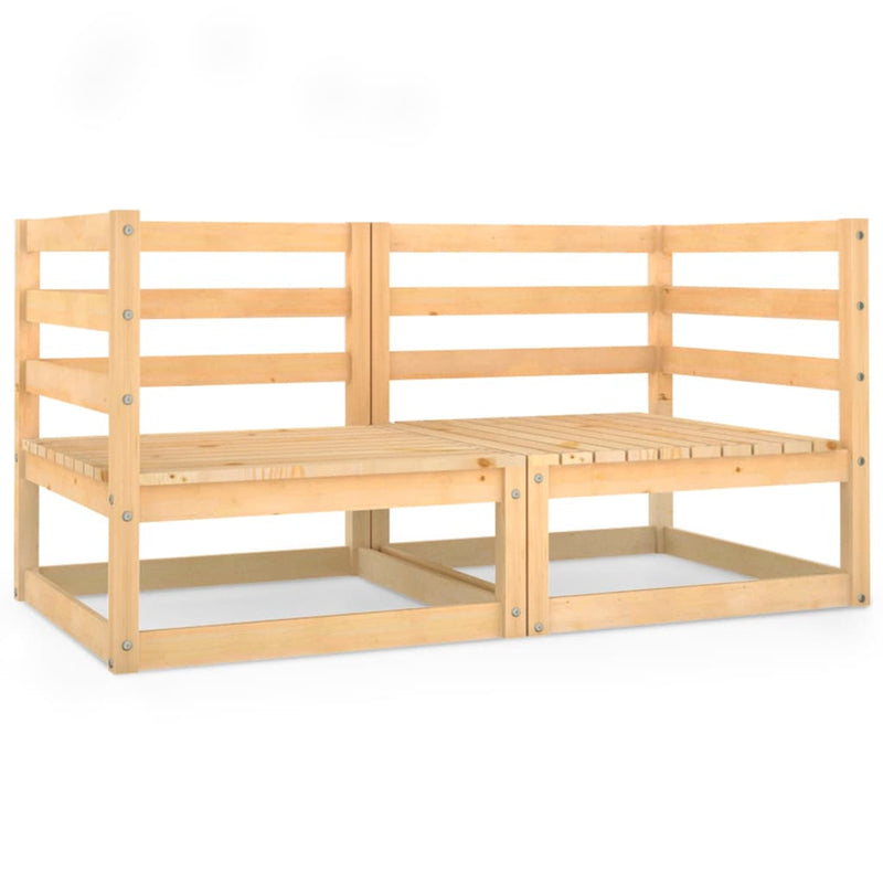 vidaXL Garden 2-Seater Sofa Solid Wood Pine
