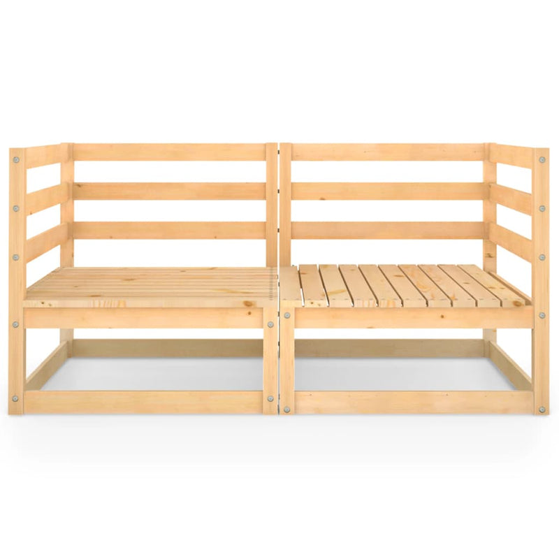 vidaXL Garden 2-Seater Sofa Solid Wood Pine