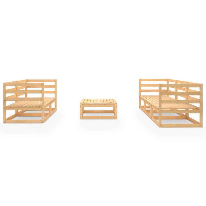 vidaXL 6 Piece Garden Lounge Set Solid Pinewood