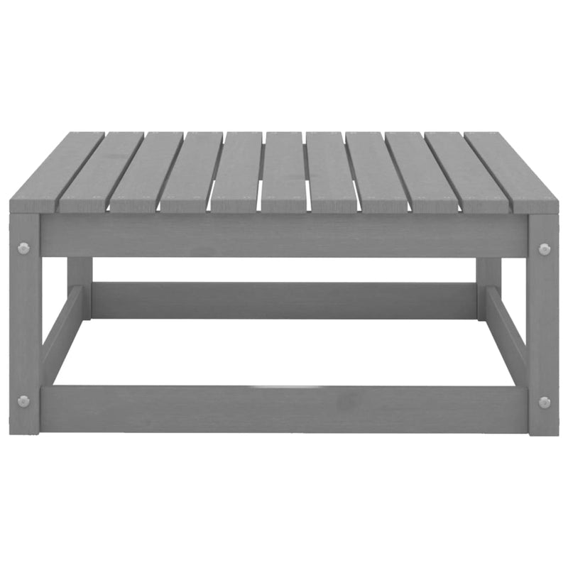 vidaXL 6 Piece Garden Lounge Set Grey Solid Pinewood