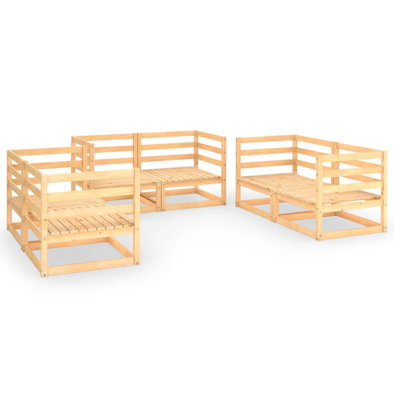 vidaXL 6 Piece Garden Lounge Set Solid Pinewood