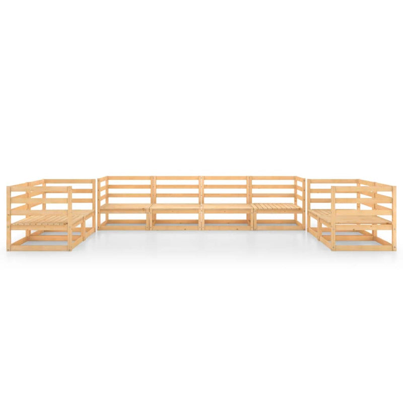 vidaXL 8 Piece Garden Lounge Set Solid Pinewood