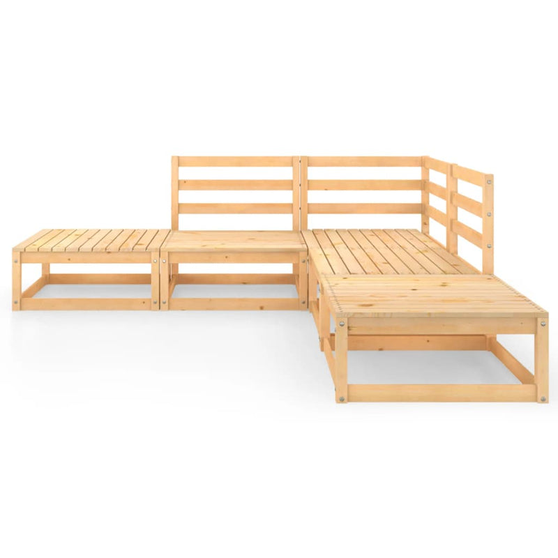vidaXL 5 Piece Garden Lounge Set Solid Pinewood