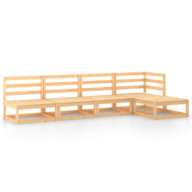 vidaXL 5 Piece Garden Lounge Set Solid Pinewood