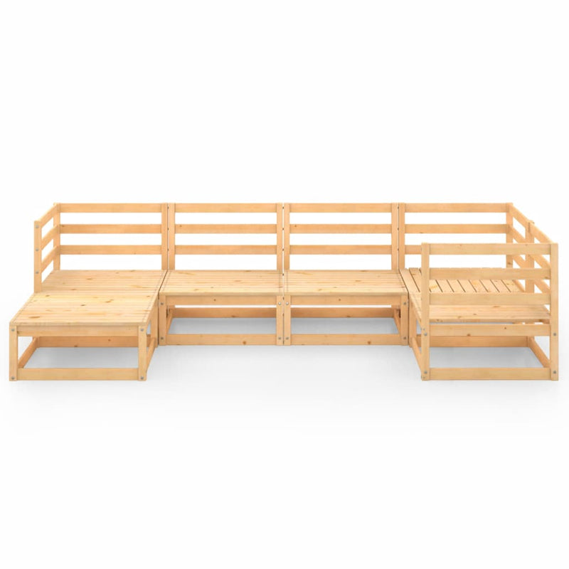vidaXL 6 Piece Garden Lounge Set Solid Pinewood