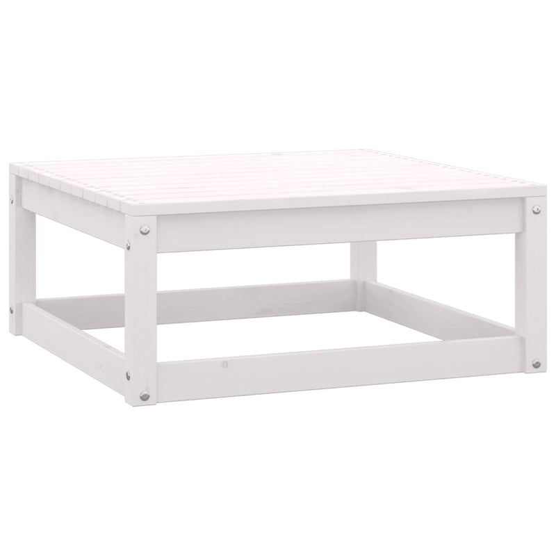 vidaXL 6 Piece Garden Lounge Set White Solid Pinewood
