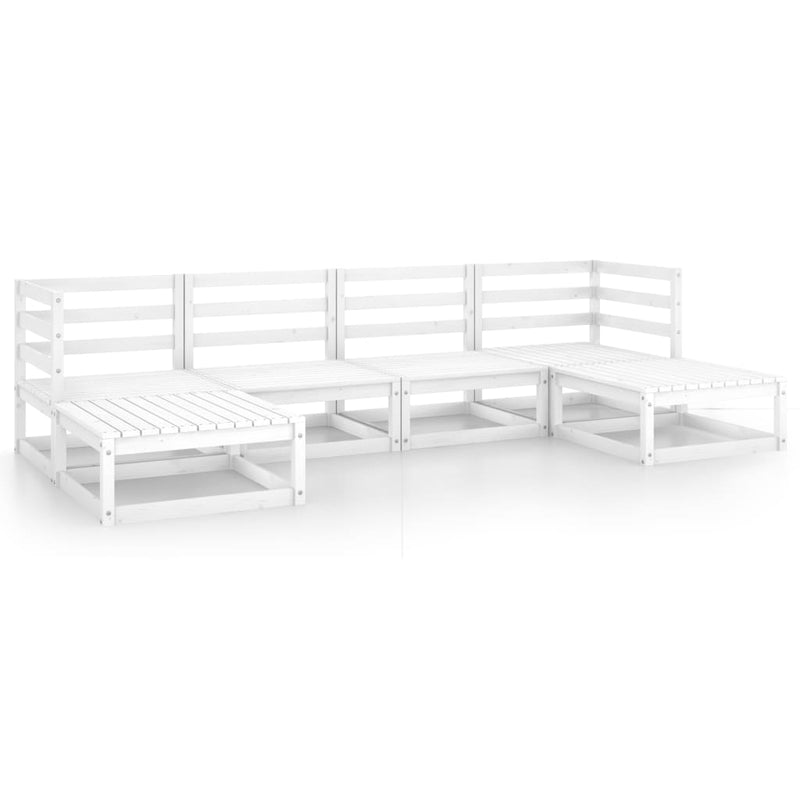 vidaXL 6 Piece Garden Lounge Set Solid Pinewood