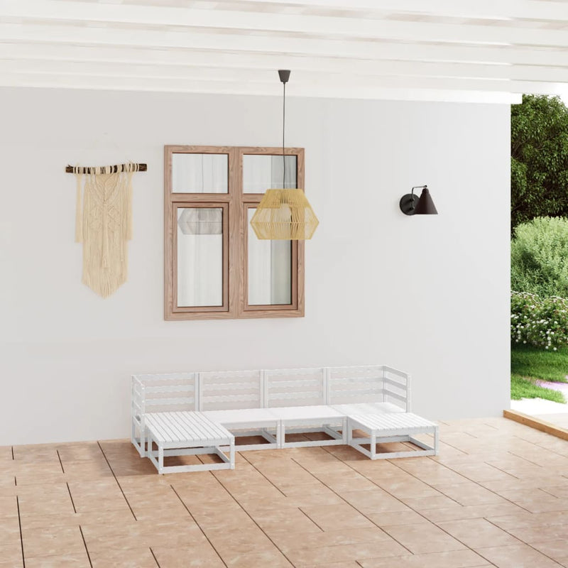 vidaXL 6 Piece Garden Lounge Set Solid Pinewood
