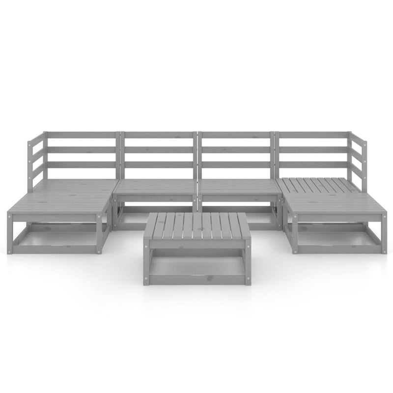 vidaXL 7 Piece Garden Lounge Set Solid Pinewood