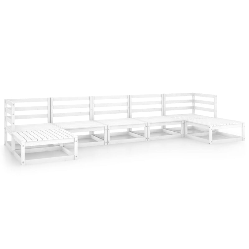 vidaXL 7 Piece Garden Lounge Set Solid Pinewood