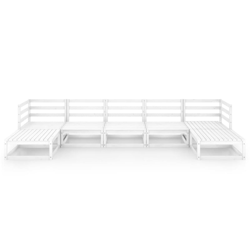vidaXL 7 Piece Garden Lounge Set Solid Pinewood