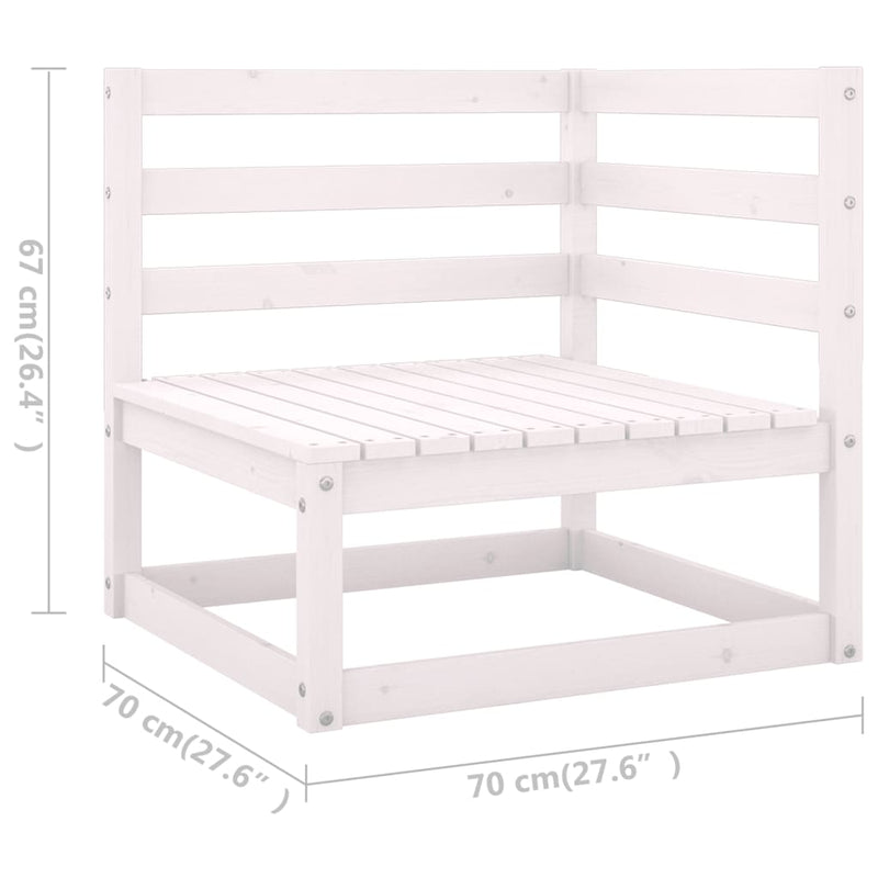 vidaXL 7 Piece Garden Lounge Set Solid Pinewood