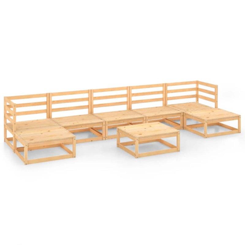 vidaXL 8 Piece Garden Lounge Set Solid Pinewood