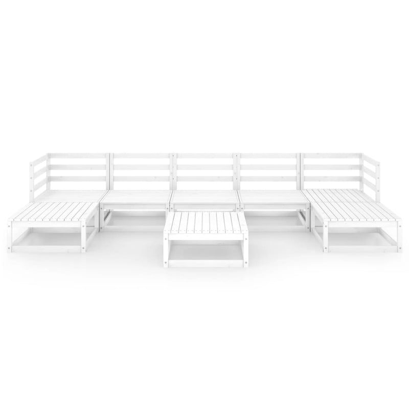 vidaXL 8 Piece Garden Lounge Set Solid Pinewood
