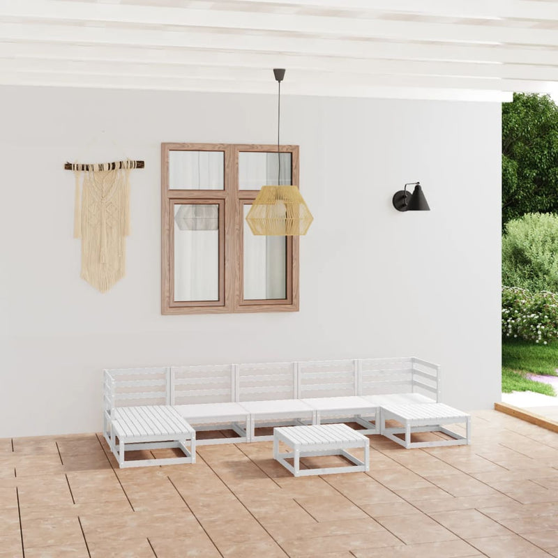 vidaXL 8 Piece Garden Lounge Set Solid Pinewood