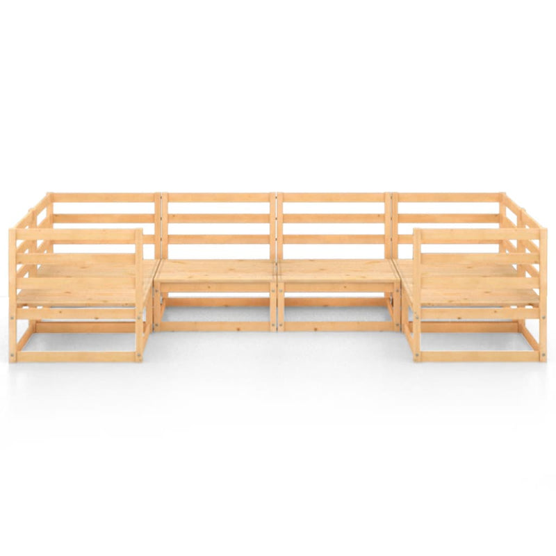 vidaXL 6 Piece Garden Lounge Set Solid Pinewood