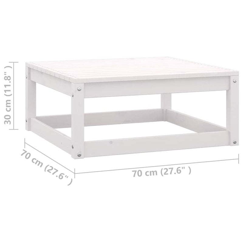 vidaXL Garden Footstools with Cushions 2 pcs Solid Wood Pine