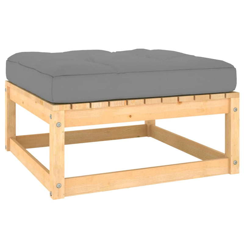 vidaXL 5 Piece Garden Lounge Set with Cushions Solid Pinewood