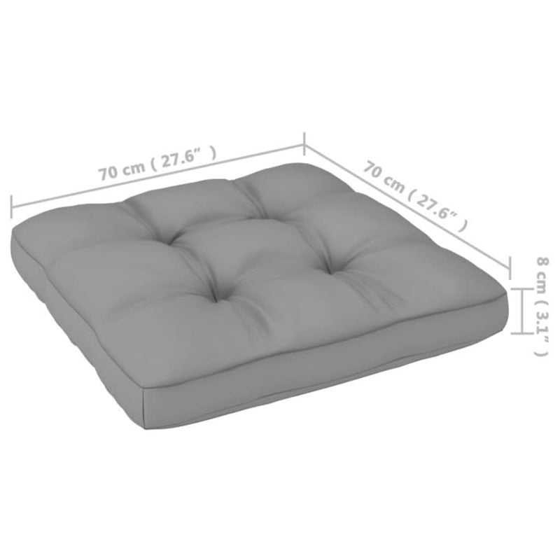vidaXL 5 Piece Garden Lounge Set with Cushions Solid Pinewood