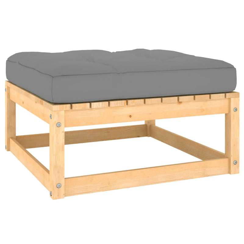 vidaXL 11 Piece Garden Lounge Set with Cushions Solid Pinewood