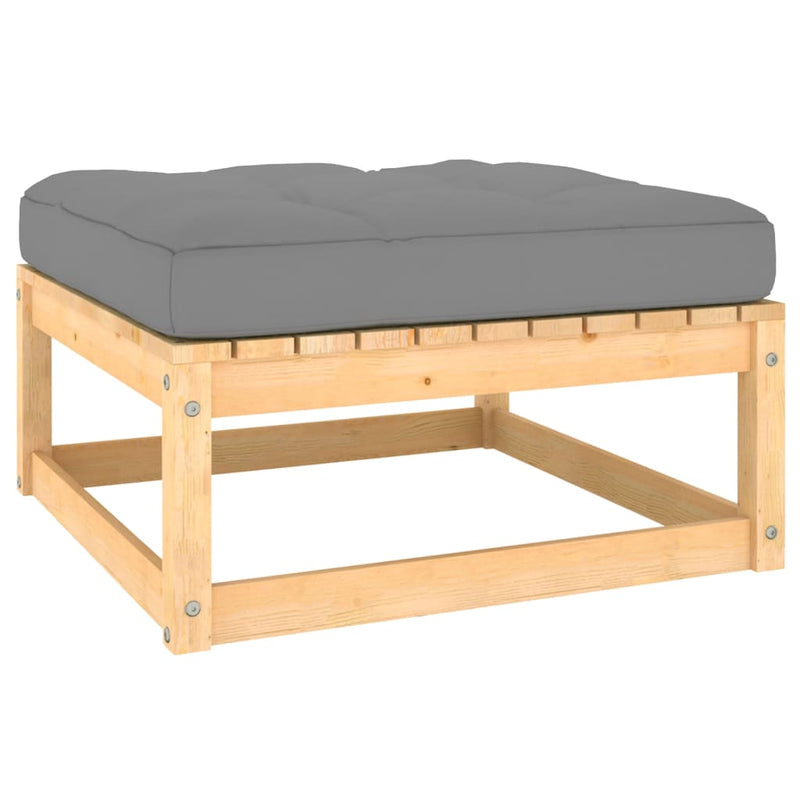 vidaXL 7 Piece Garden Lounge Set with Cushions Solid Pinewood