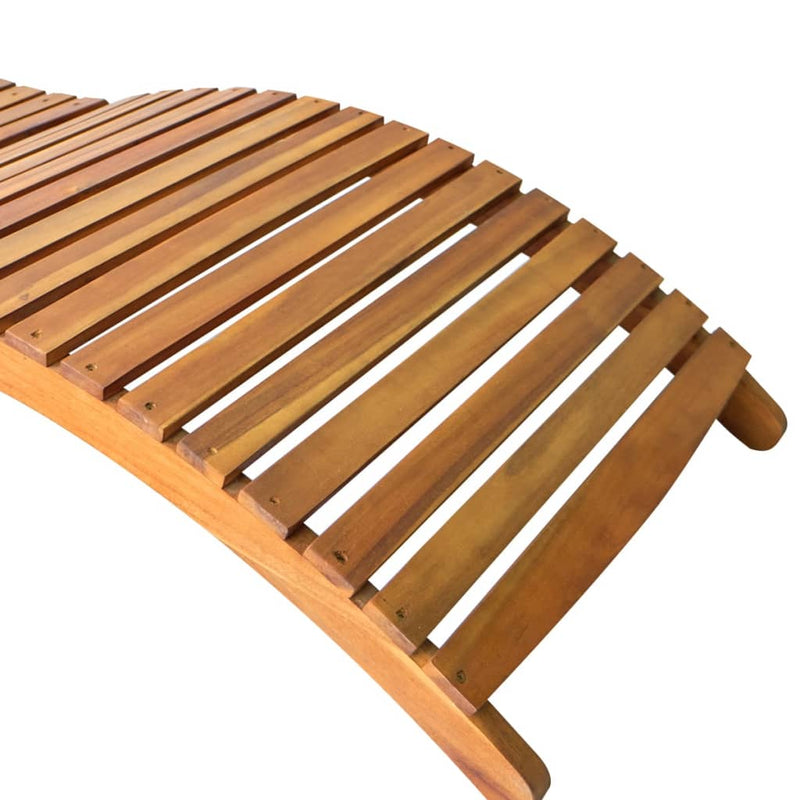 vidaXL Sun Loungers 2 pcs Solid Wood Acacia