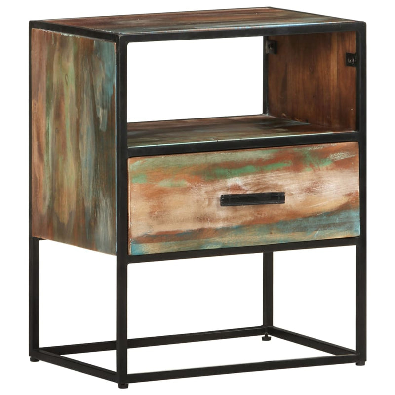 vidaXL Bed Cabinet 40x30x50 cm Solid Reclaimed Wood