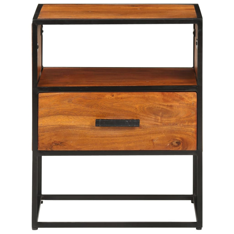 vidaXL Bed Cabinet 40x30x50 cm Solid Acacia Wood